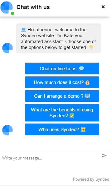 Syndeo chatbot